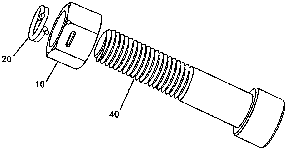 Anti-vibration anti-loose spring nut structure