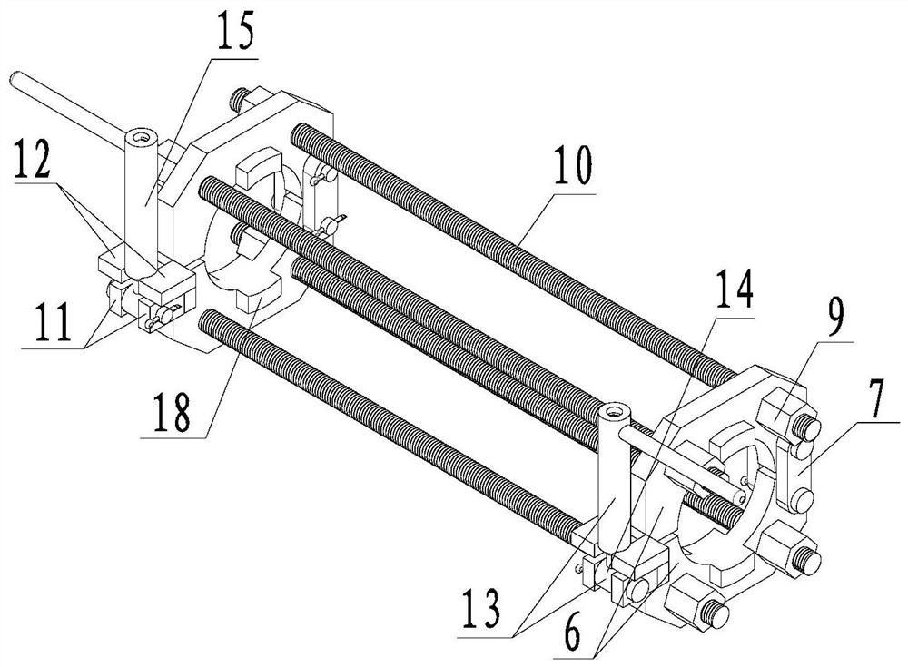 Quick-mounting connecting device for butt-joint connection of constructional engineering non-metal pipelines