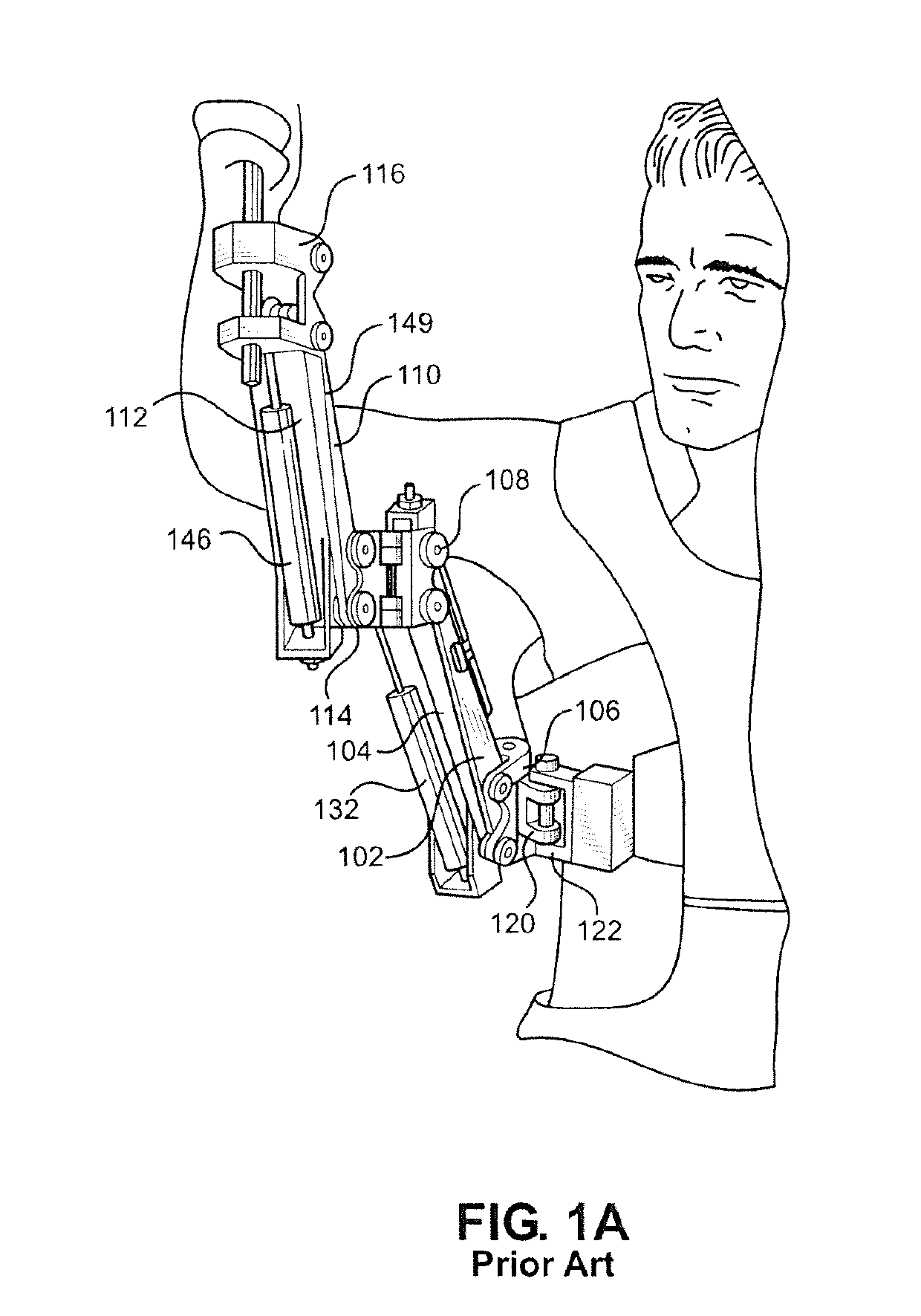 Control Mechanisms and Methods of Tool-Holding Arm for Exoskeletons
