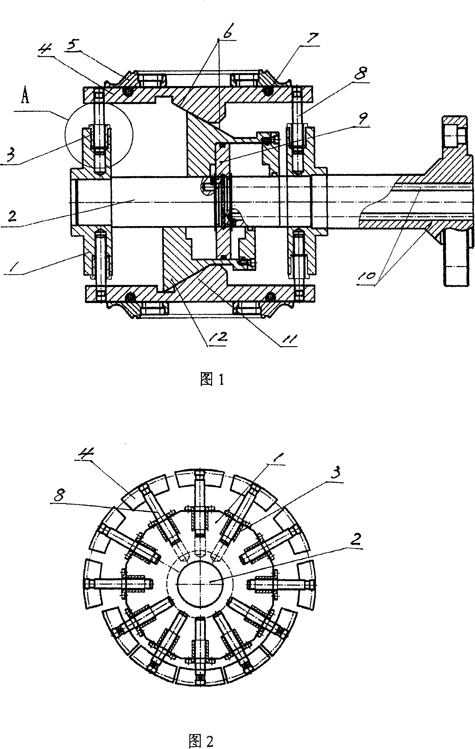 Drum tile telescoping mechanism of tyre building machine