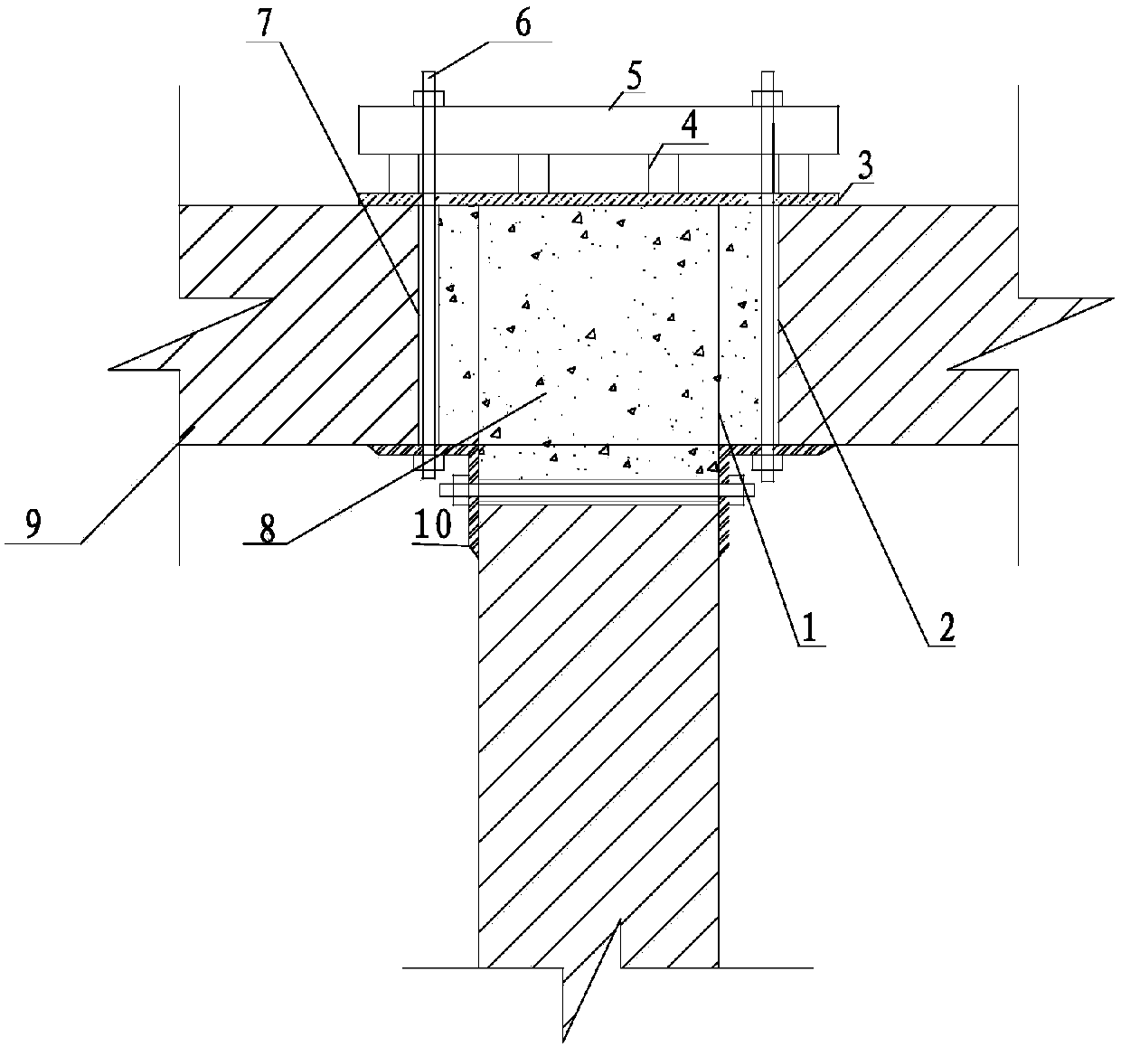 Design checking and construction method for infilled wall structural column formwork