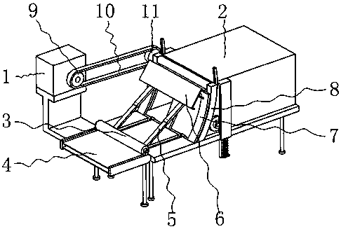 Carton sheet pushing device used in packaging field