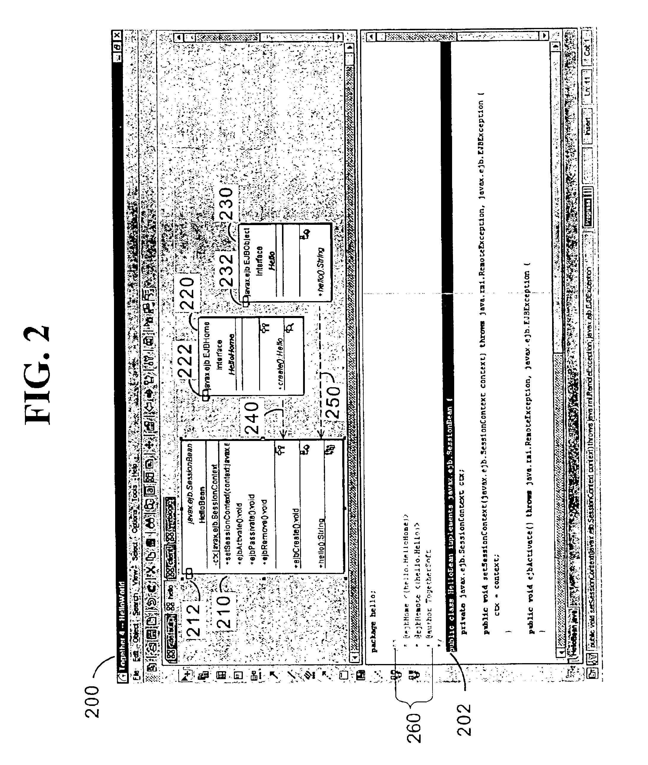 Method and system for collapsing a graphical representation of related elements