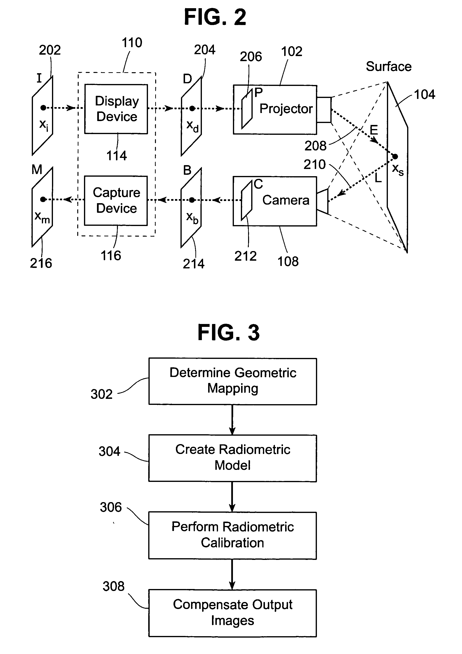 Methods and systems for compensating an image projected onto a surface having spatially varying photometric properties