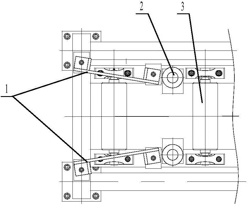 Multifunctional auto-adaptable material guide structure