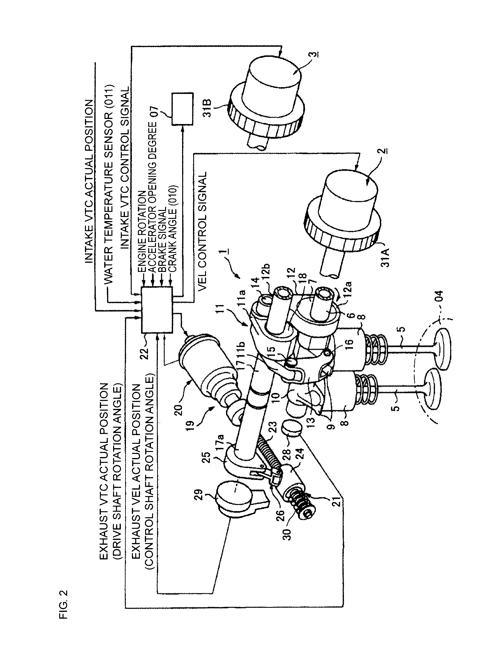 Automatic stop/restart control system for an internal combustion engine and variable valve actuating apparatus