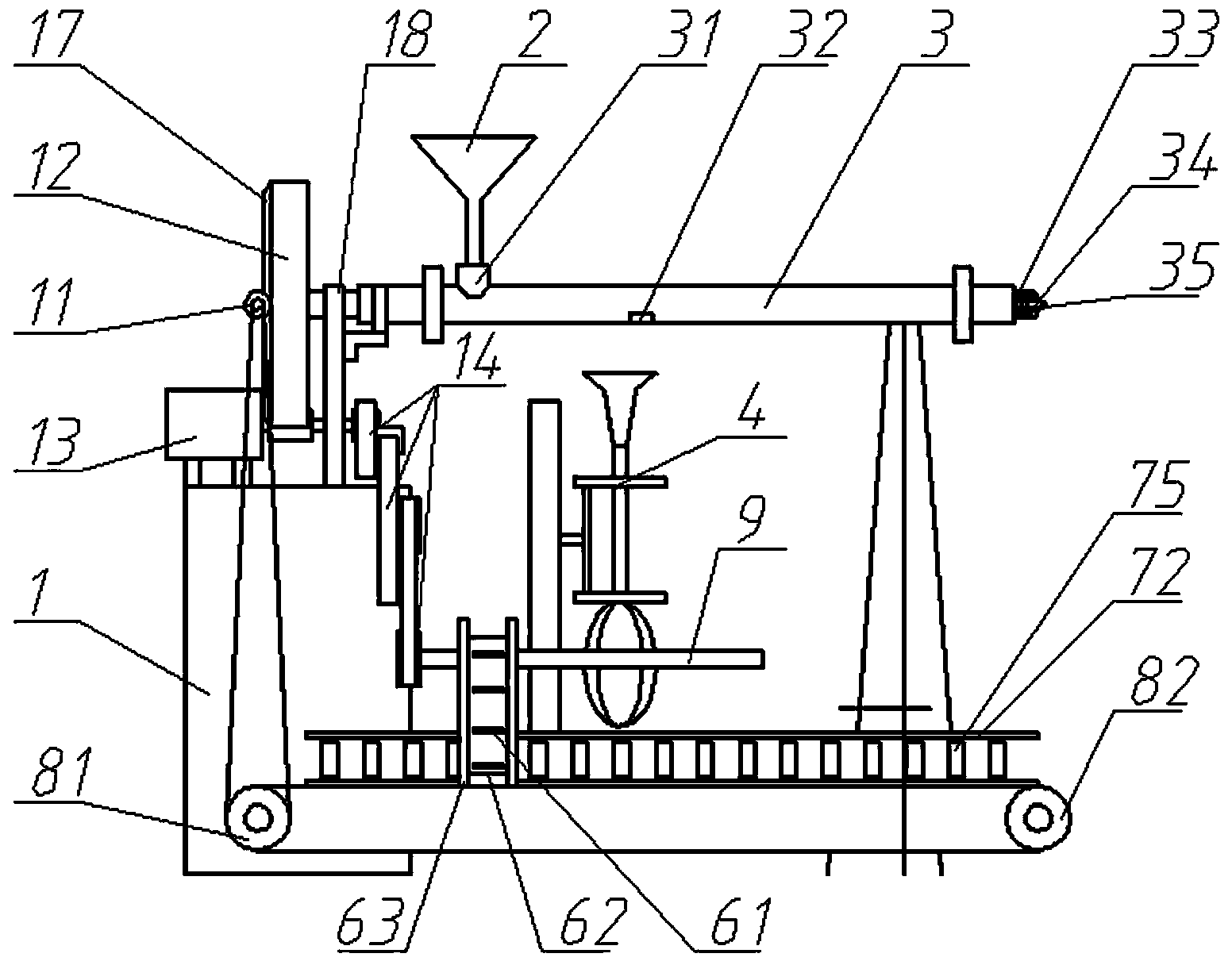 Combined driving cross seedling set