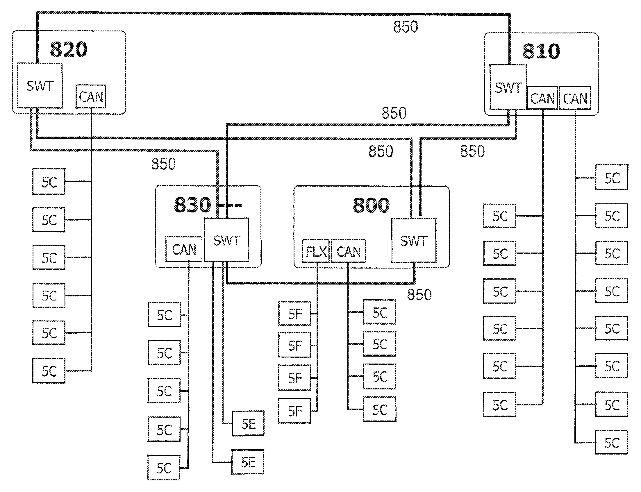 Gateway module for a communications system, communications system, and method for transmitting data between users of a communications system