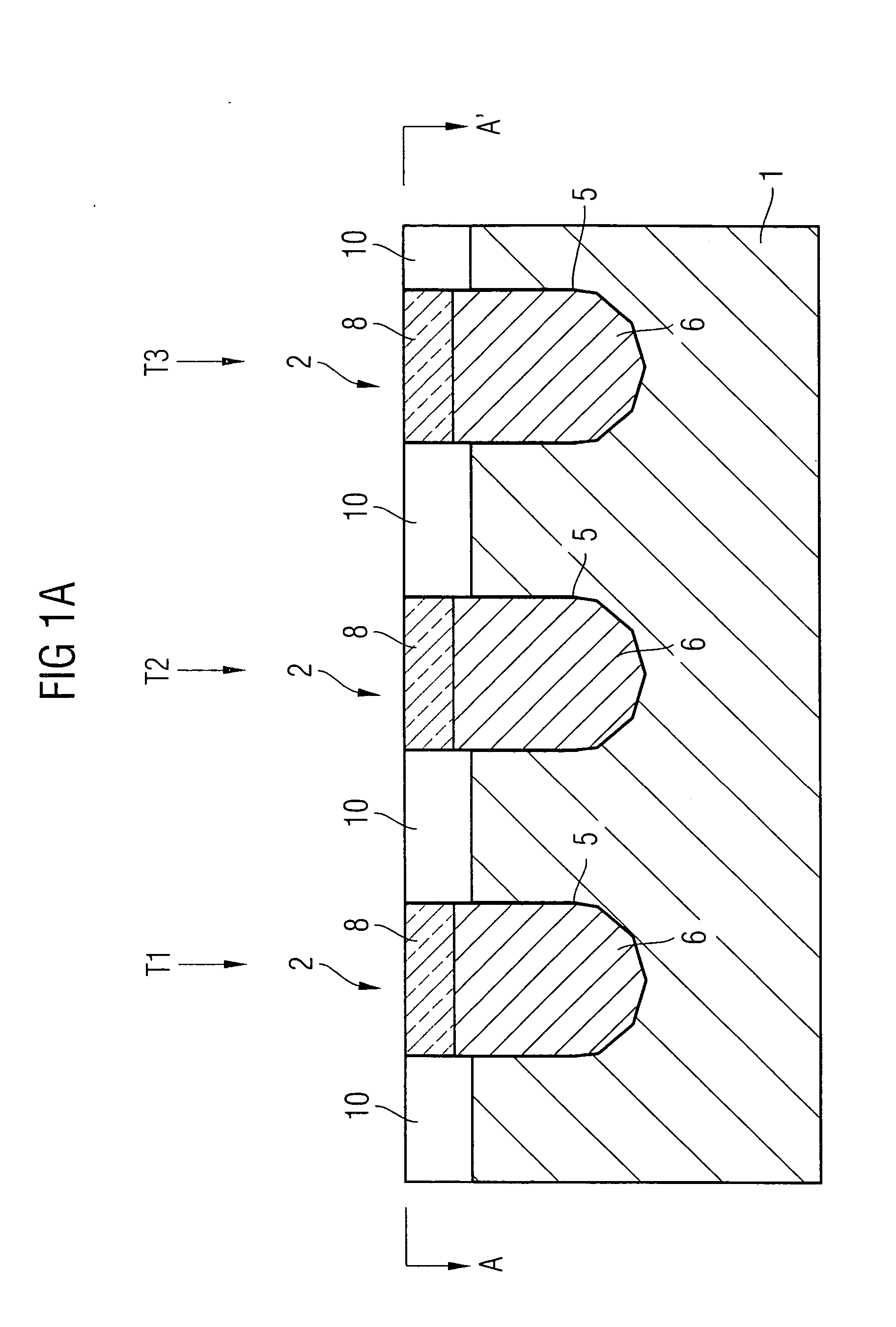 NROM semiconductor memory device and fabrication method