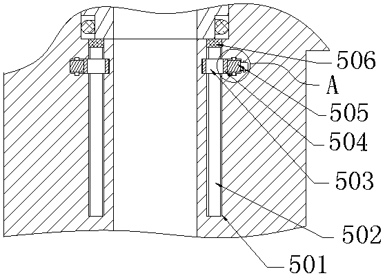 Middle shaft seal structure of stop valve