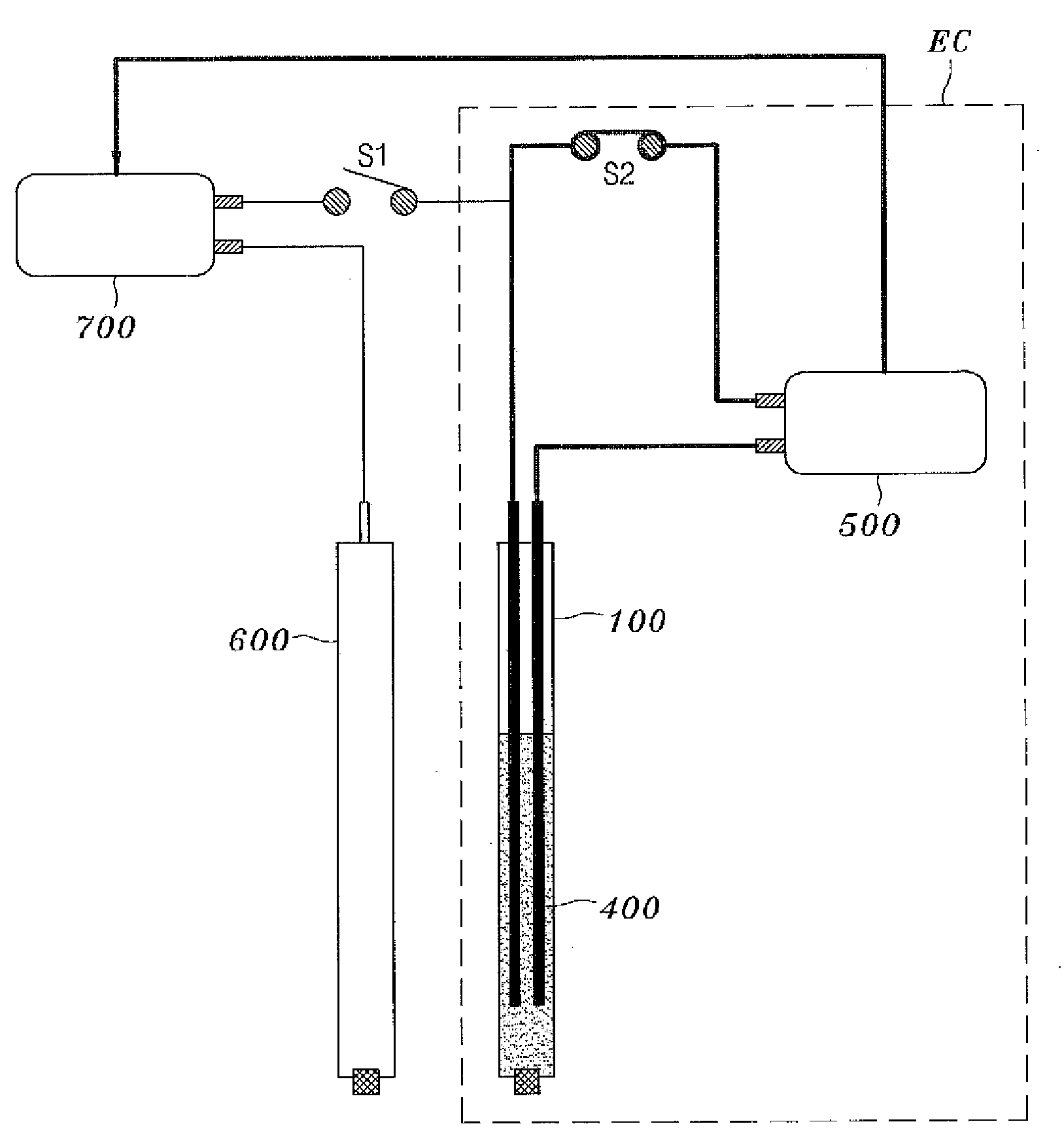 Reference electrode having self-calibration function and apparatus for automatically correcting electrochemical potential correction apparatus using the same