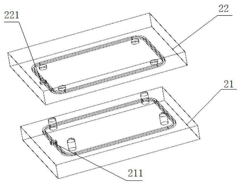 Guide steel wire assembly injection molding system