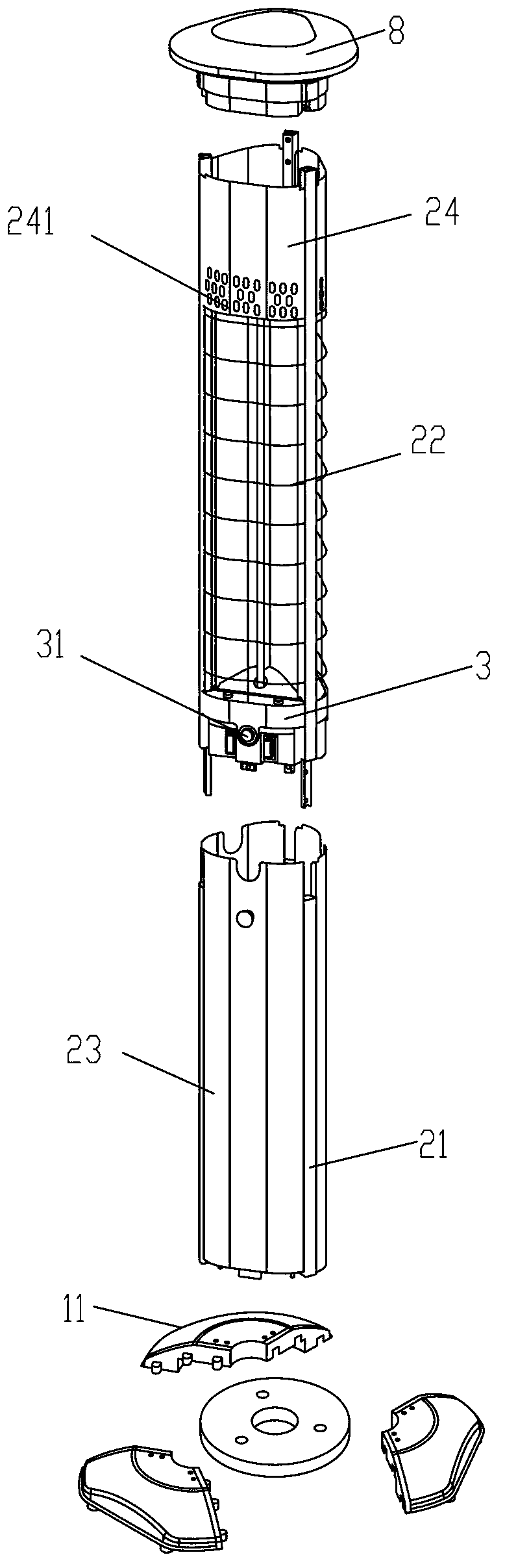 Electric heating furnace