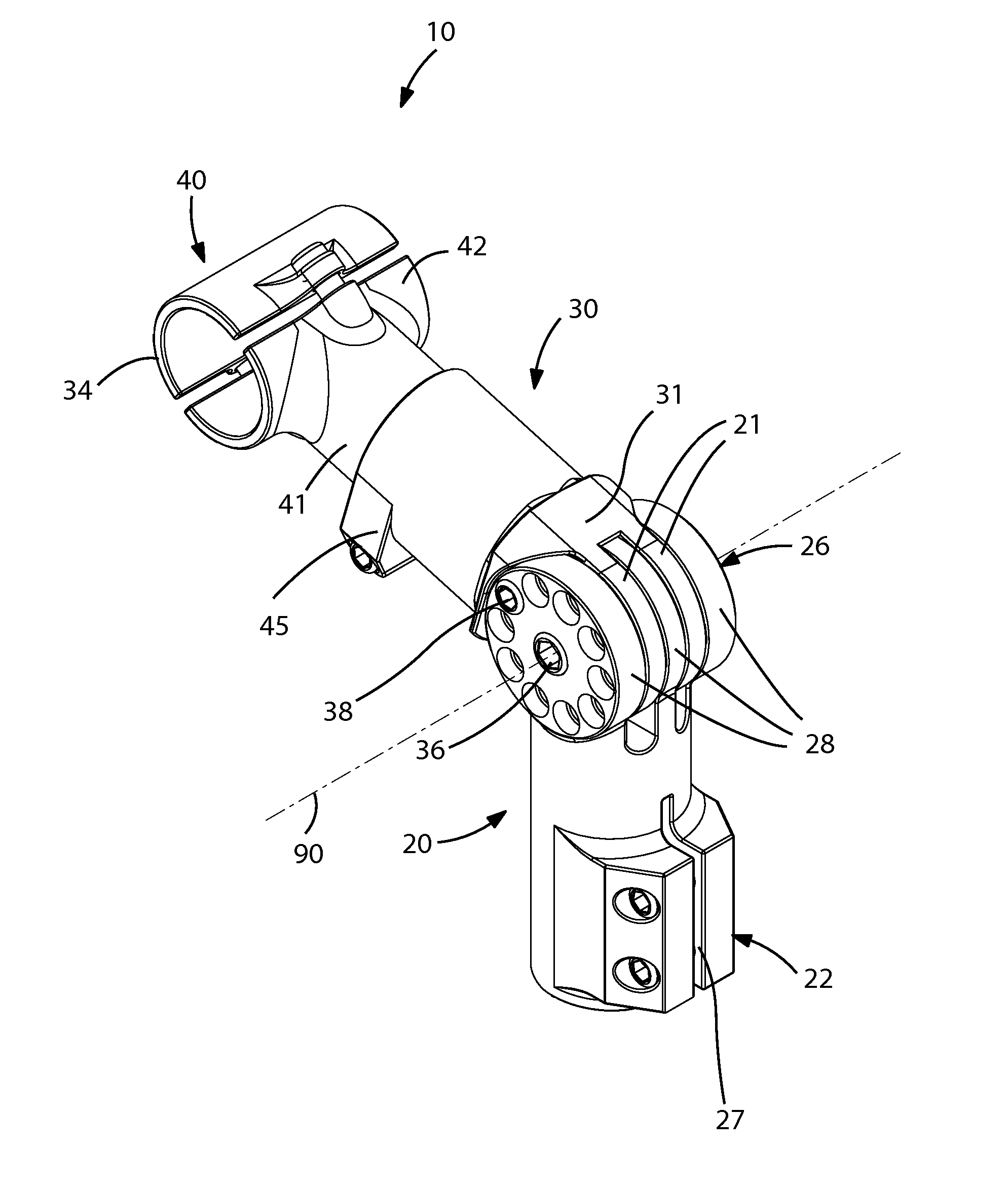 Adjustable bicycle handle bar adapter and associated method