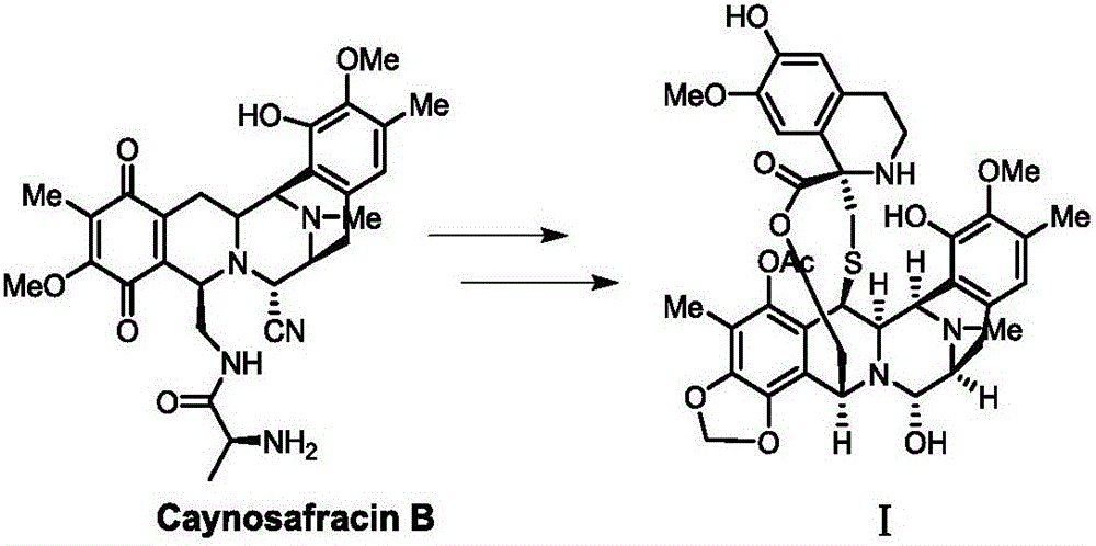 Preparation method and intermediate of trabectedin