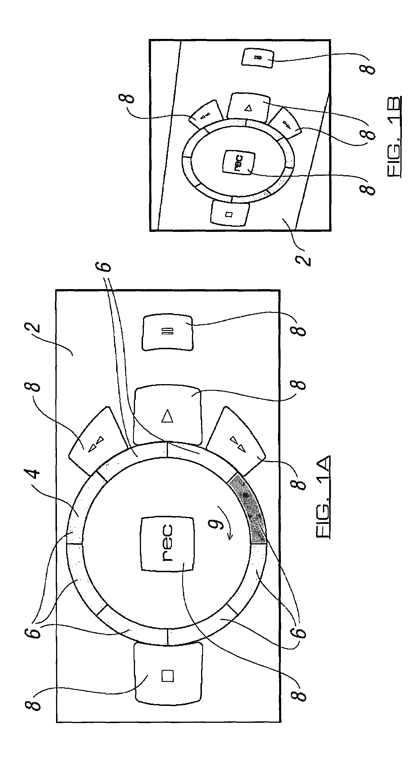 Indicator device for receiver apparatus with data memory