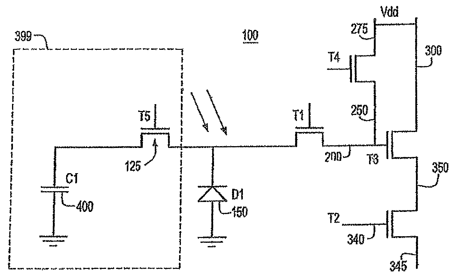 High dynamic range imaging cell with electronic shutter extensions