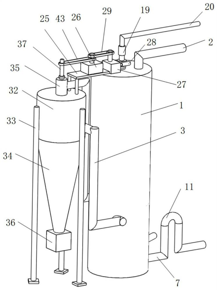 Efficient purification device for industrial waste gas