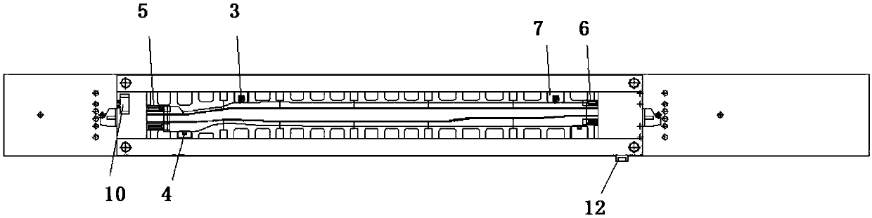 Automatic positioning system structure of truck girder moulding mould