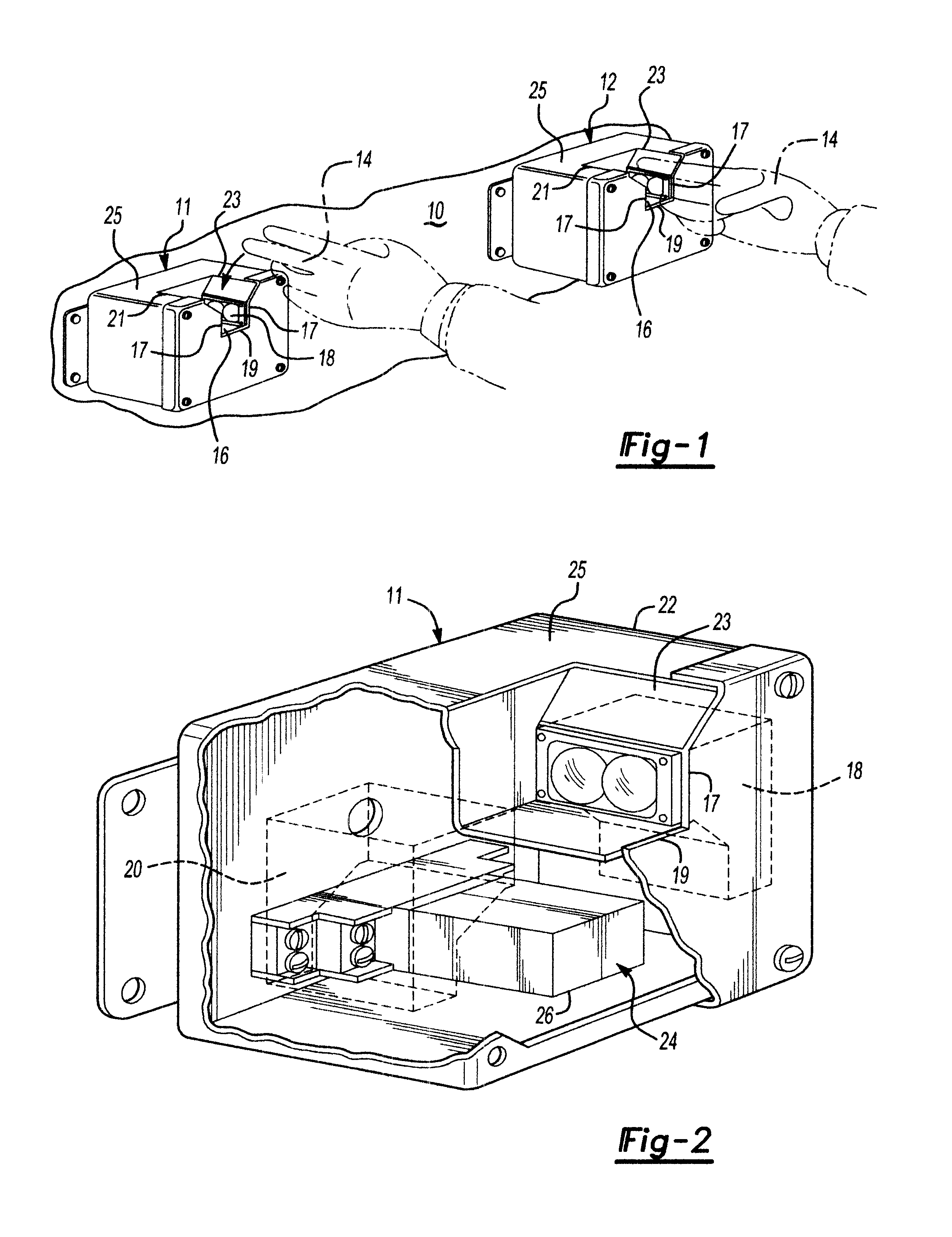 Switch apparatus requiring the hand of the operator to activate the switch by breaking a light beam