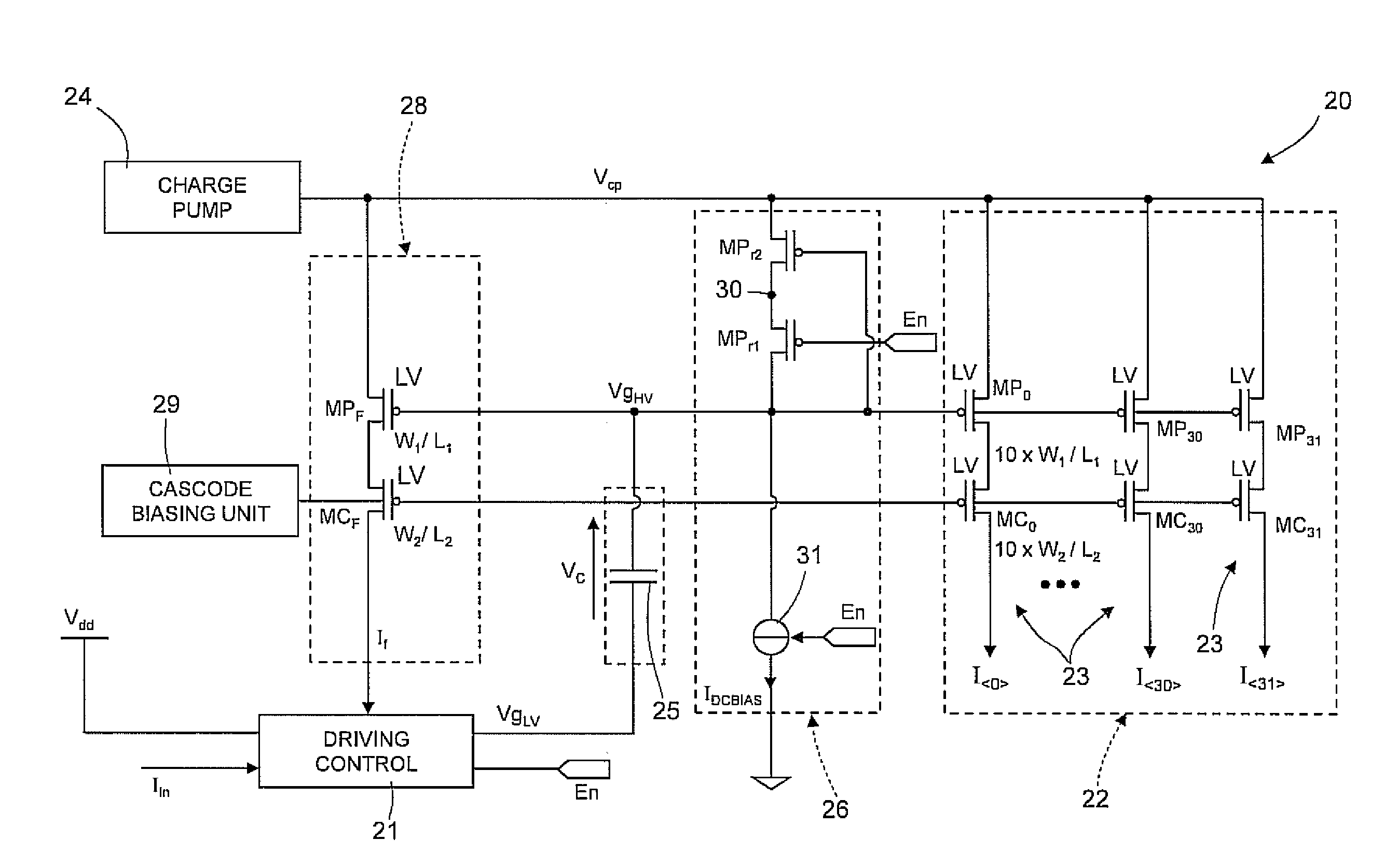High-efficiency driving stage for phase change non-volatile memory devices
