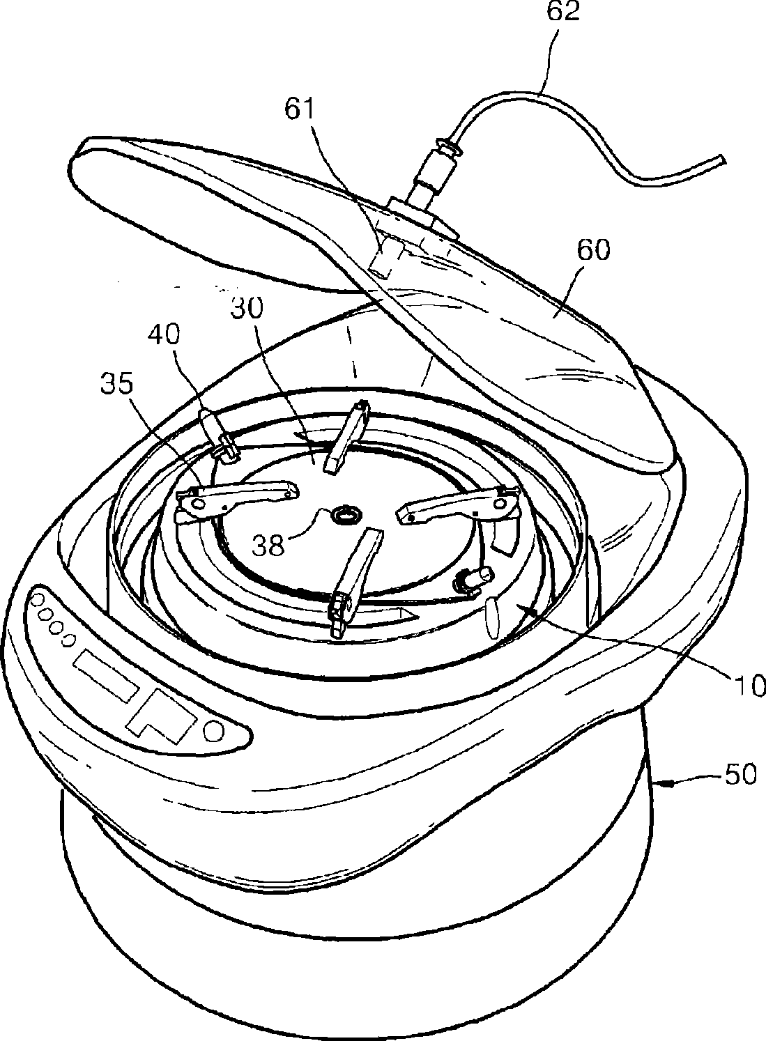 Centrifuge and centrifuging method