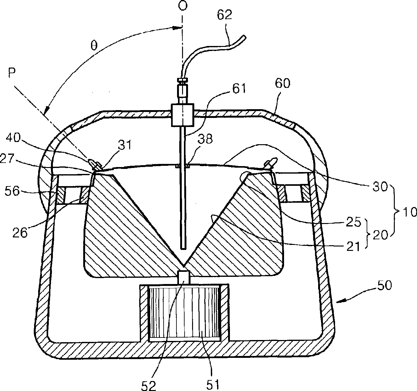 Centrifuge and centrifuging method