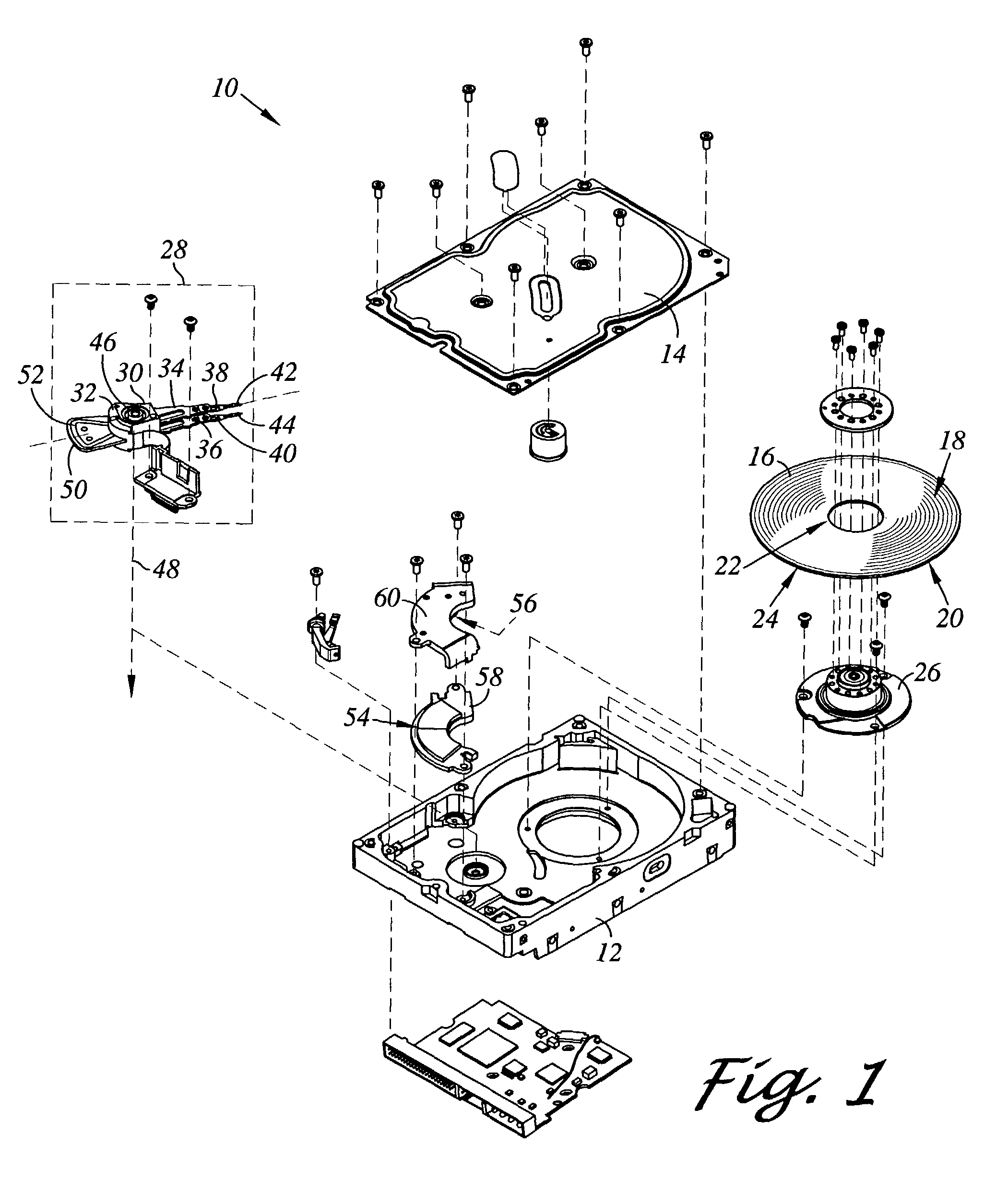Disk drive suspension assembly including a base plate with mass reduction openings at distal corners