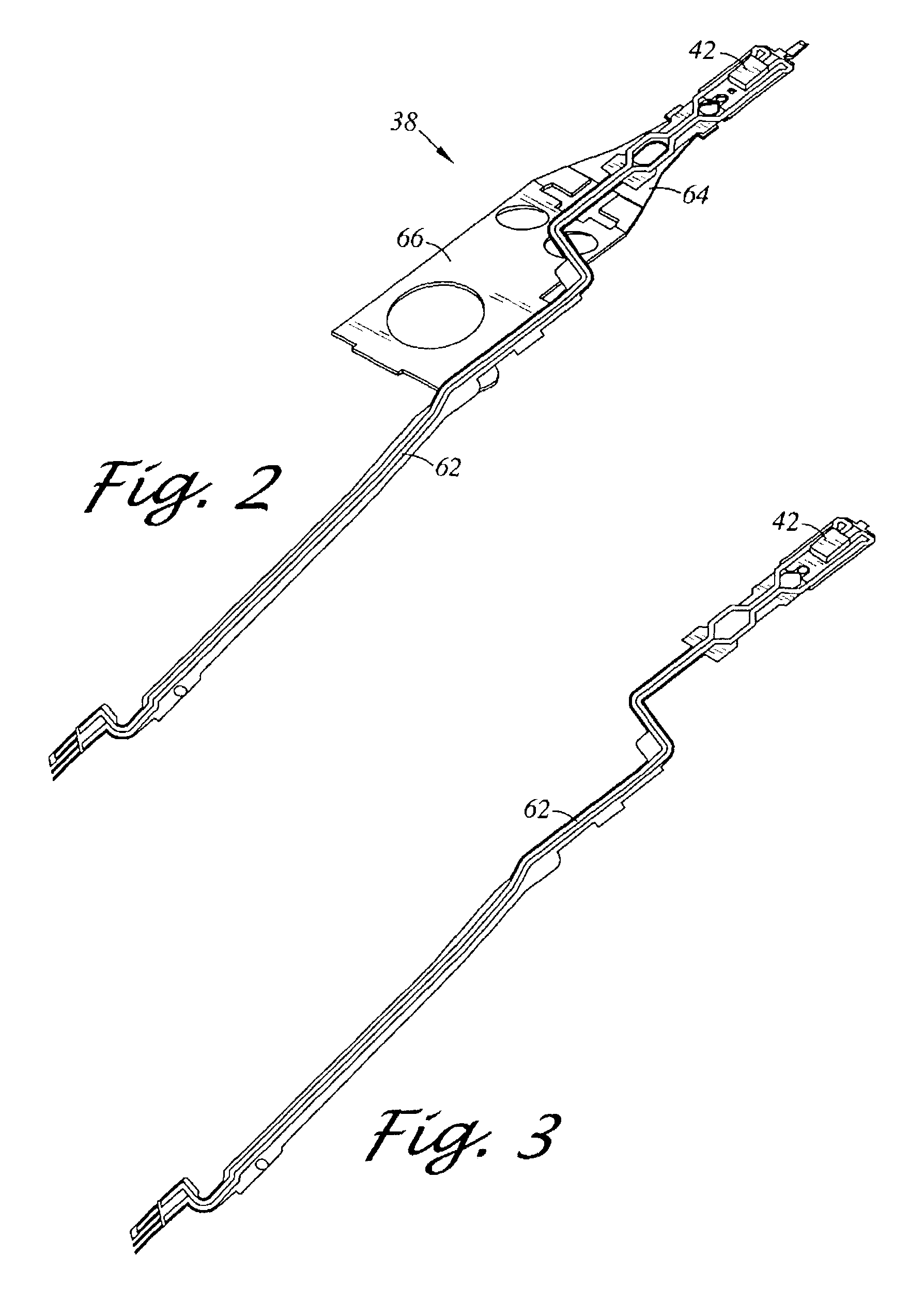 Disk drive suspension assembly including a base plate with mass reduction openings at distal corners
