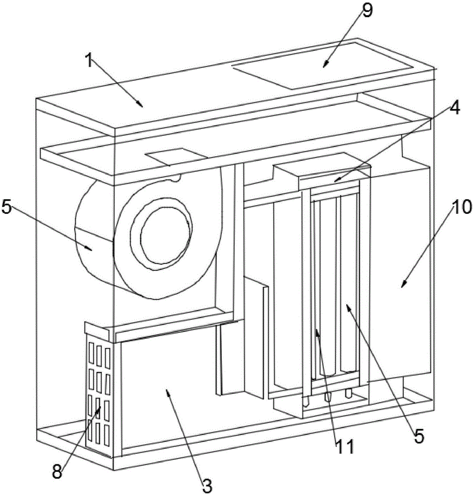 Integrated photo-catalytic sterilization air refreshing device