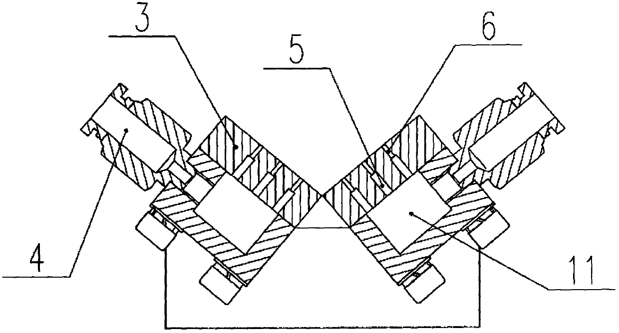 A betel nut air floating pendulum positive positioning device