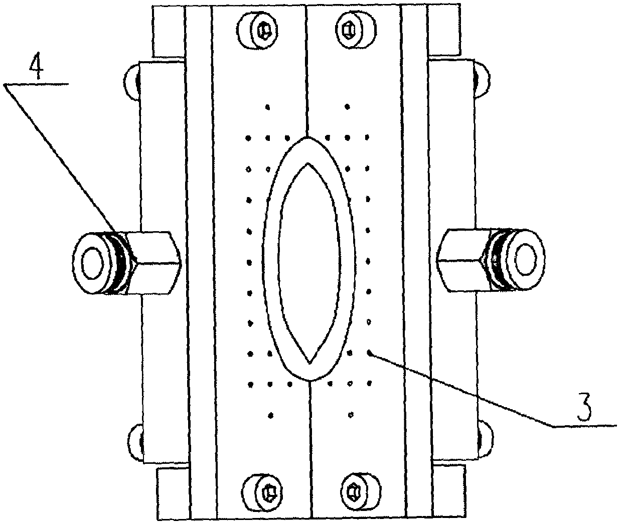 A betel nut air floating pendulum positive positioning device