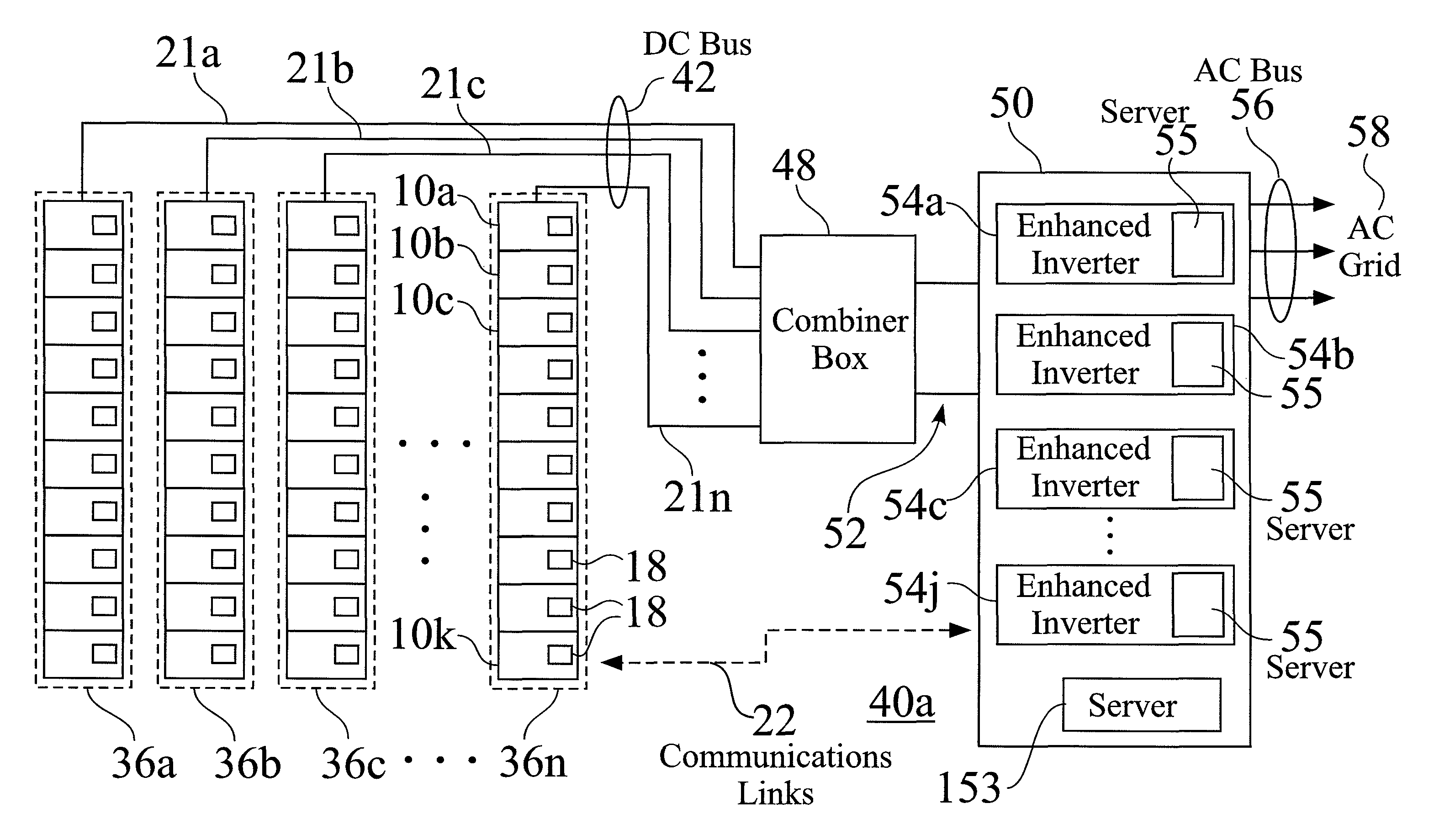 Distributed maximum power point tracking system, structure and process