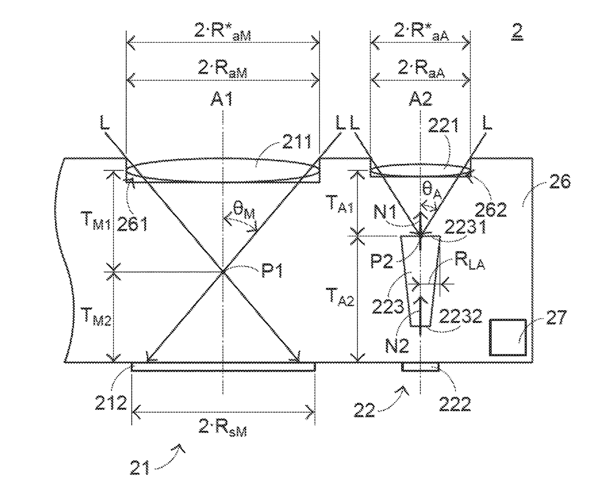 Imaging-capturing and light-sensing optical apparatus