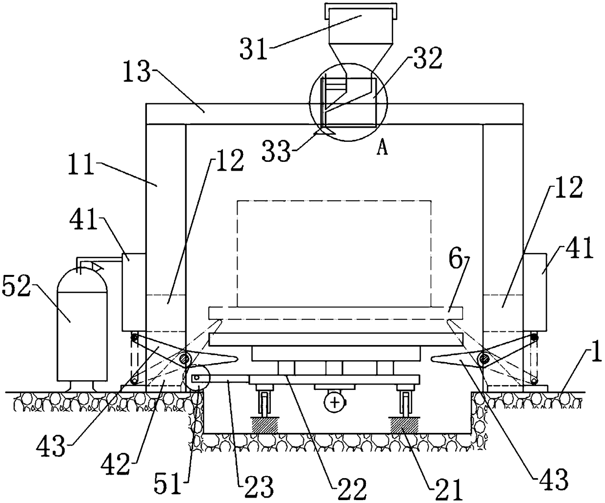 Light building block cutting and replacing device