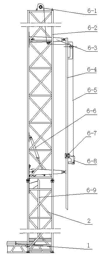 Automatic racking device for drill rod