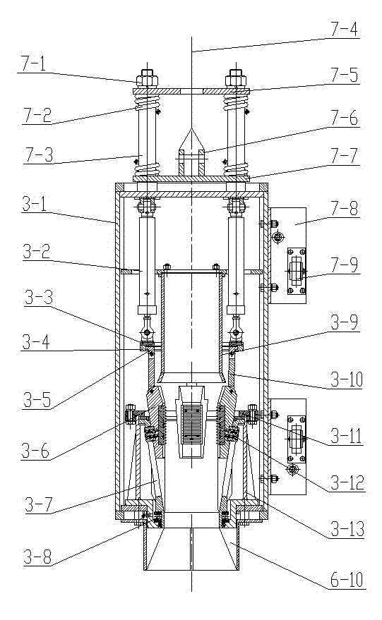 Automatic racking device for drill rod