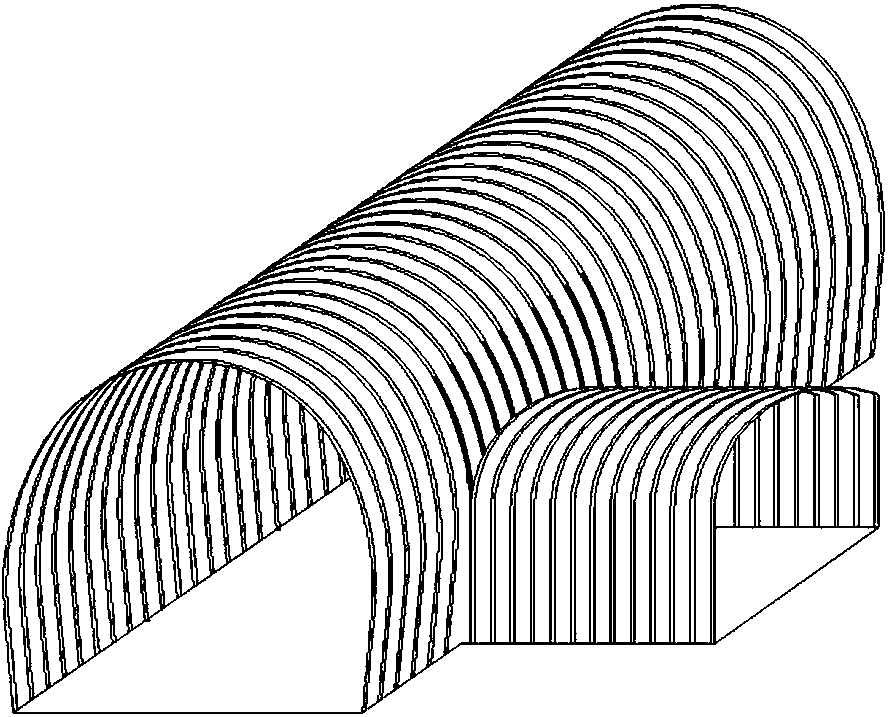 Natural pilot tunnel roof ripping method