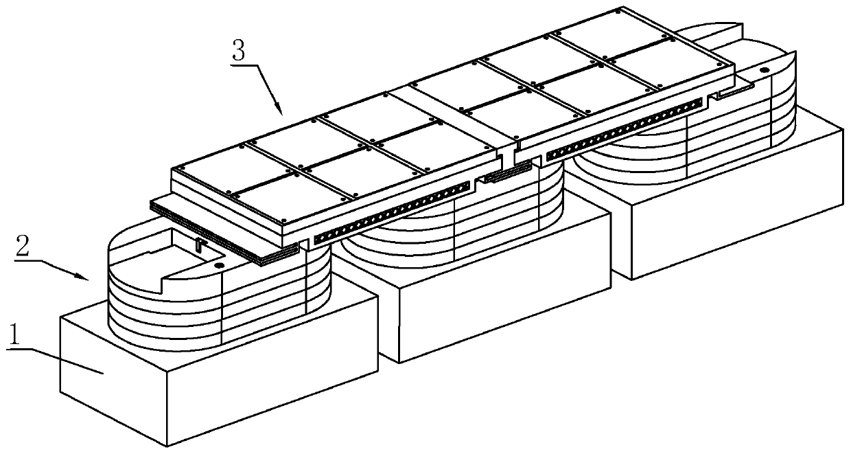 Assembly type steel structure-concrete combined bridge and construction method thereof