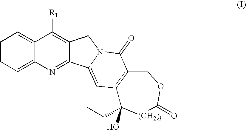 Camptothecins conjugated in position 7 to cyclic peptides as cytostatic agents