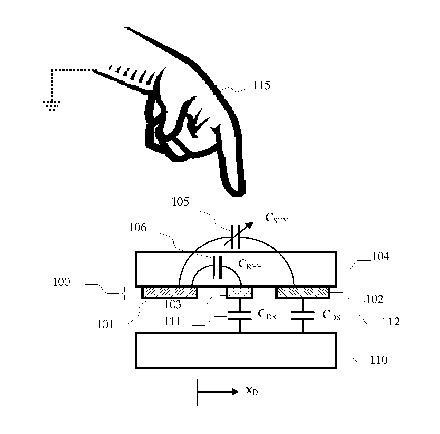 Capacitive touch panel with dynamically allocated electrodes