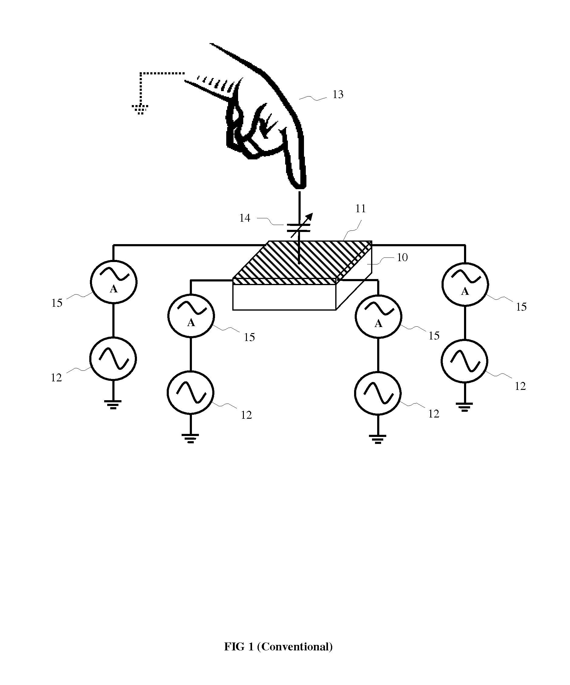 Capacitive touch panel with dynamically allocated electrodes