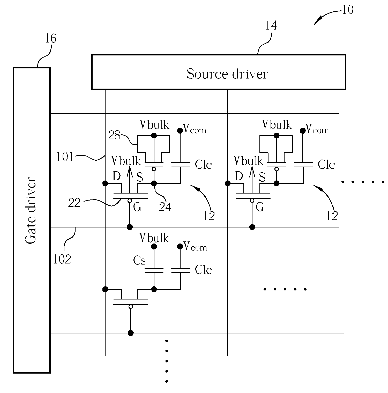 Liquid crystal display of improving display color contrast effect and related method