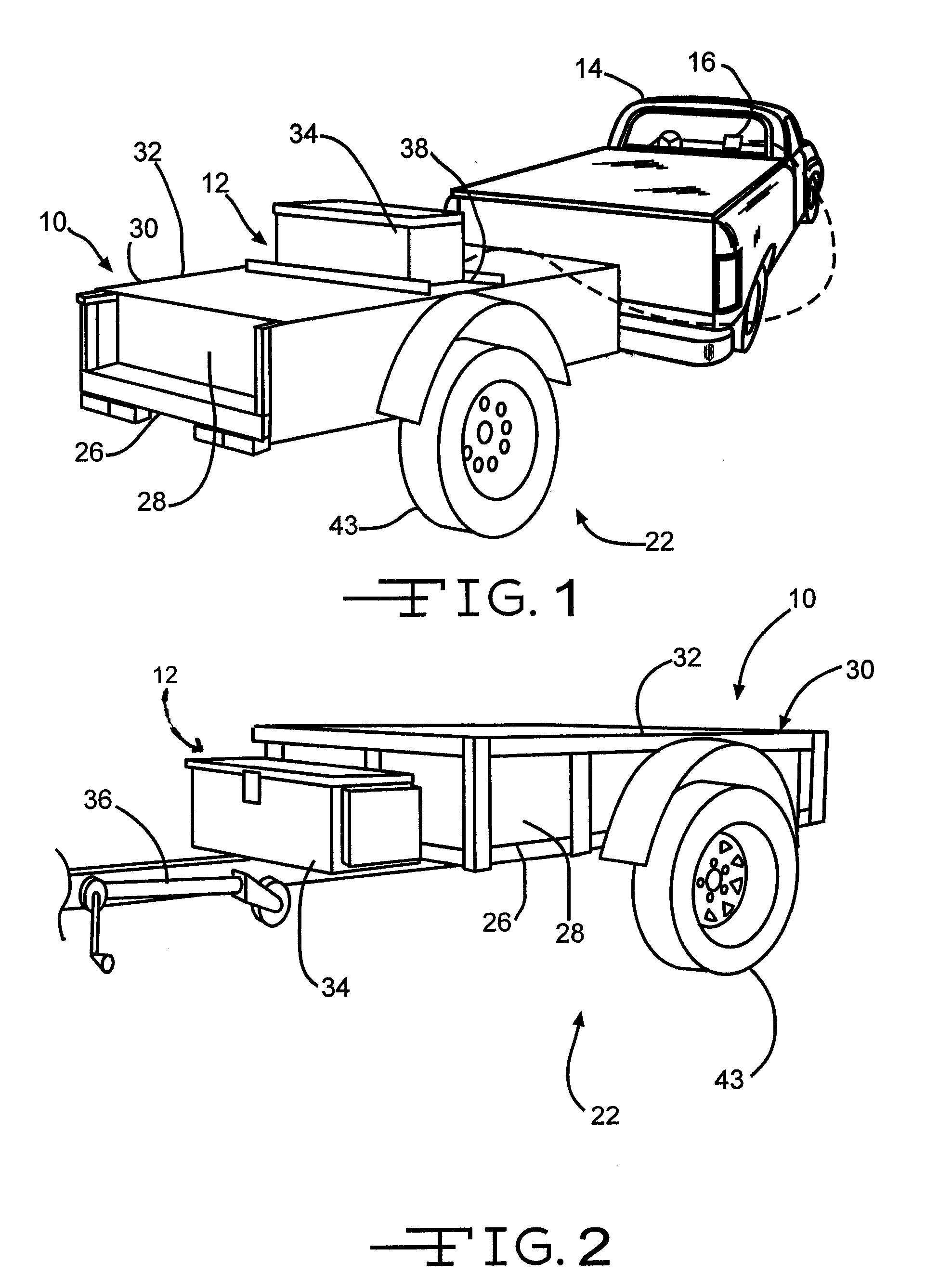 Trailer with Integral Axle-Mounted Generator and Battery Charger