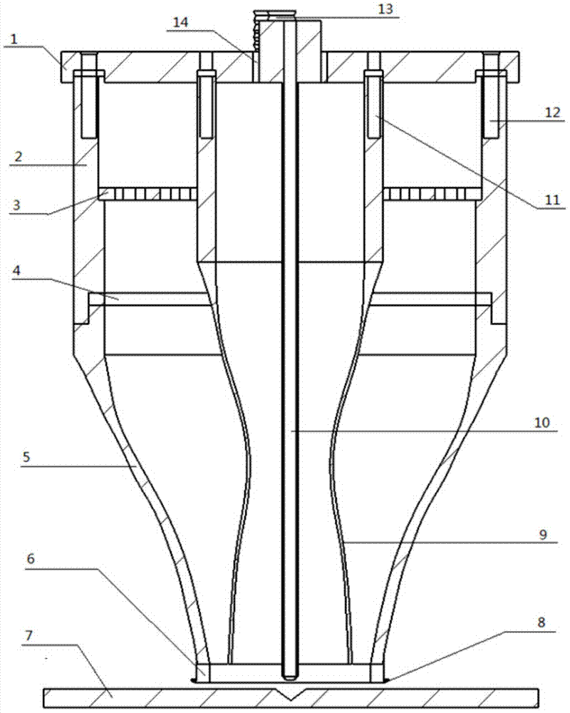 Local dry type drainage device for underwater welding robot and drainage method thereof