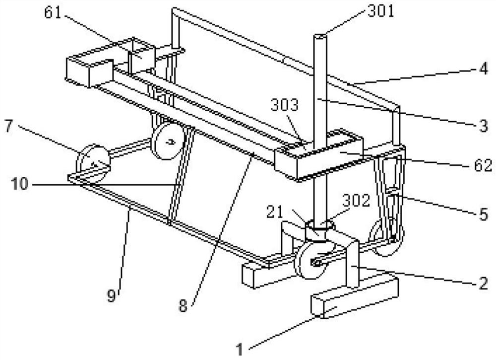 Portable steel rail laser rust removal device and using method