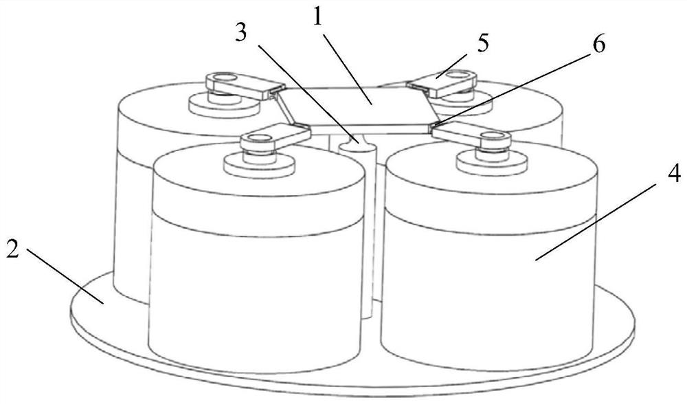 An angle adjustment platform and adjustment method driven by normal electromagnetic stress