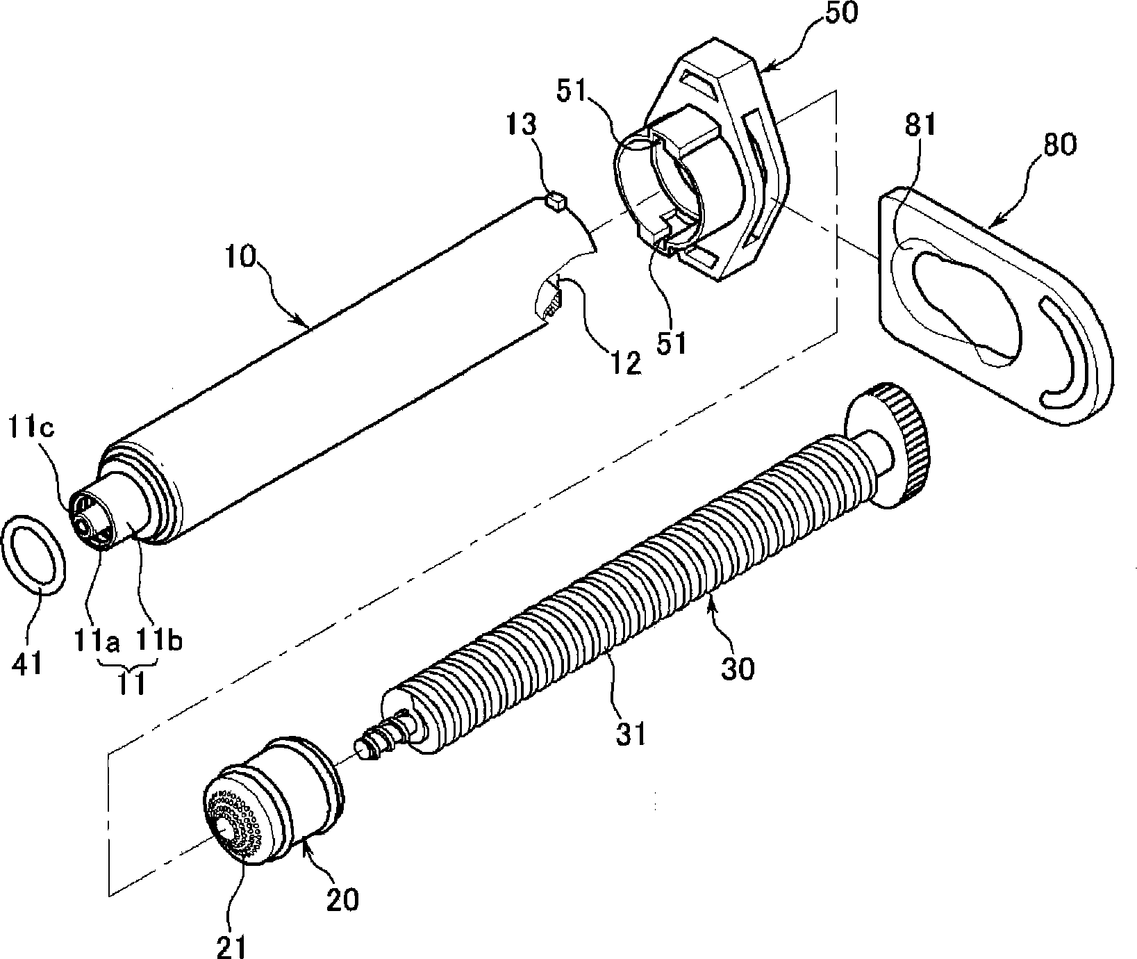 Syringe using in fat transplantation