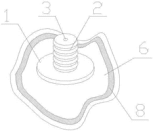 Table and chair foot pad for collision avoidance at night