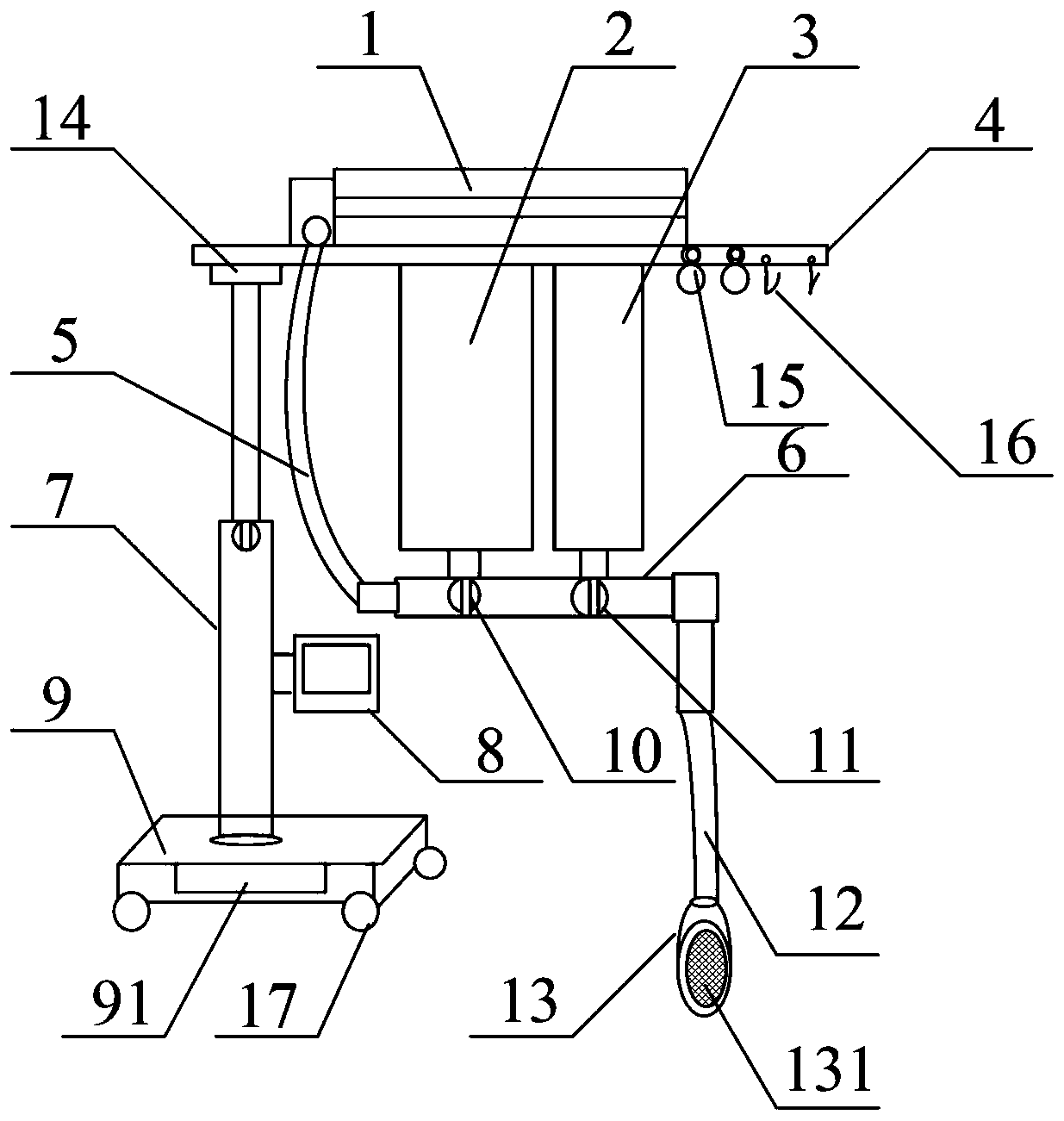 Portable clinical anesthesia device